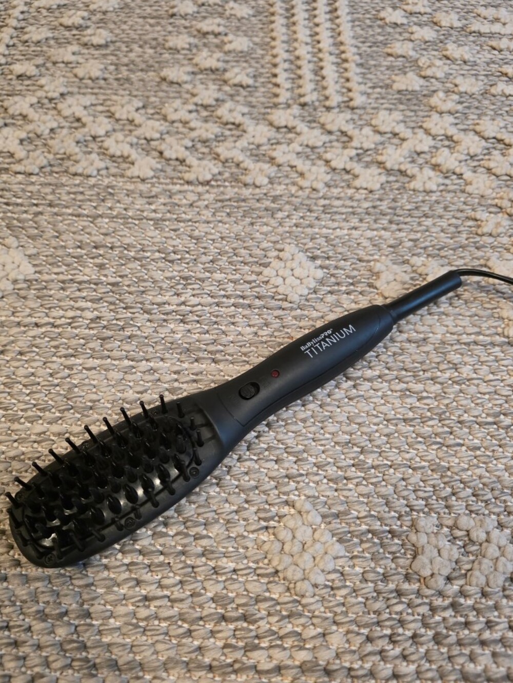Babybliss Pro Titanium Thermal Paddle Brush Hair Straightener Professional